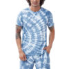 Men's Oversize Cotton Tie Dye Sky Co-Ord Set