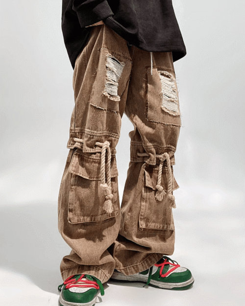 Vintage Straight Wide Leg Pants