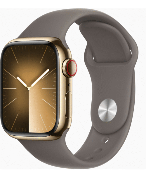 Apple Watch Series 9 (Stainless Steel | Sport Band | GPS + Cellular) Smart Watch