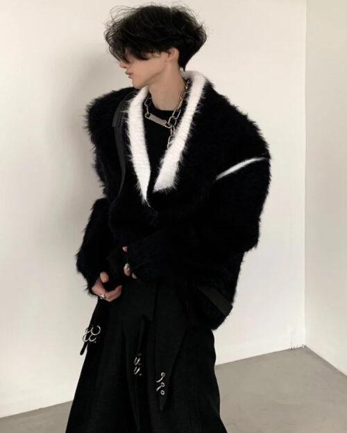 Design Loose V-Neck Knit Sweater