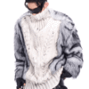 Fur Turtleneck Sweater