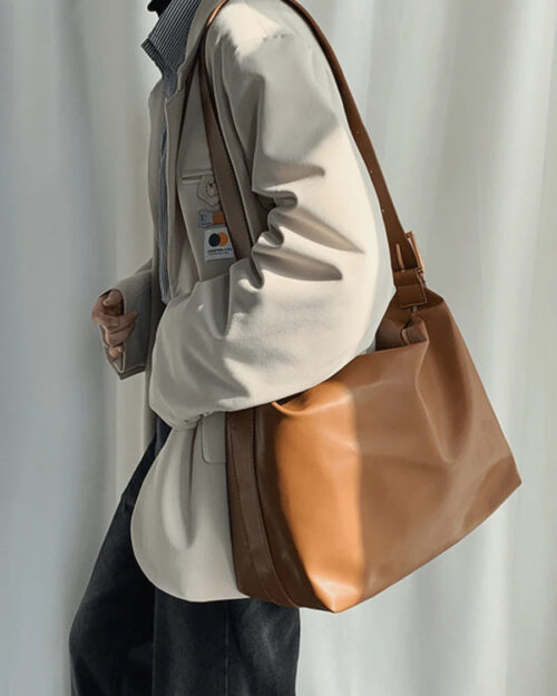 Korean Street Leather Shoulder Bag
