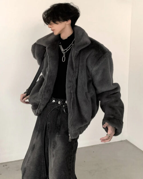 Fluffy Plush Thickened Jacket