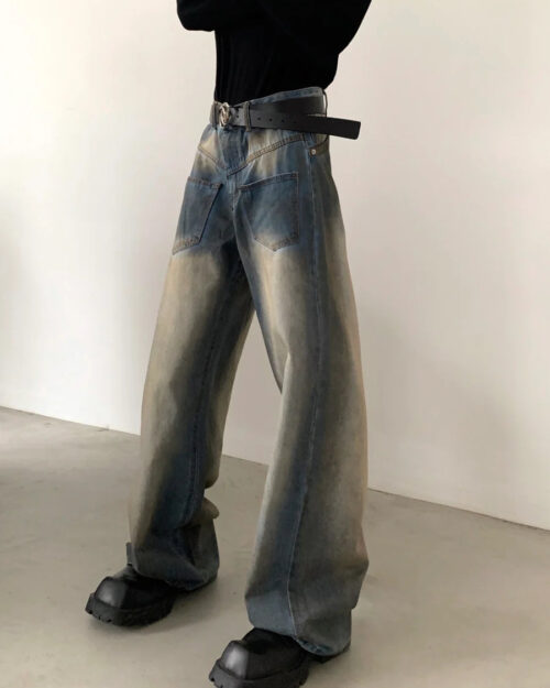 Vintage Washed Blue Jeans