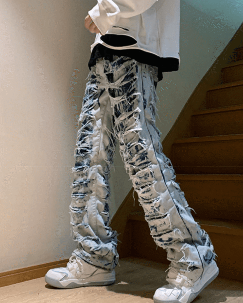 High Street Damage Denim Pants