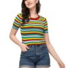 Pretty Multicolor Crop Top