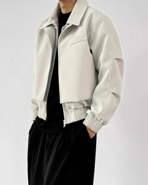 Textured Panelled Padded Jacket