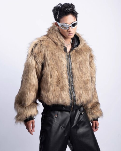 Reversible Leather Cotton Jacket