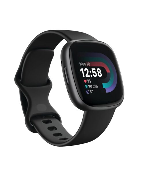 Fitbit Versa 4 Fitness Smartwatch with Daily Readiness, GPS, 24/7 Heart Rate, 40+ Exercise Modes, Sleep Tracking and more, One Size (S & L Bands Included)