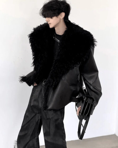 Fur Leather Jacket