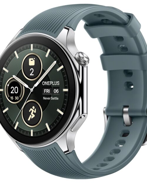 OnePlus Watch 2 with Wear OS 4,Snapdragon W5 Chipset,Upto 100hrs battery life,1.43?? AMOLED Display,Stainless Steel & Sapphire Crystal build,Dual Frequency GPS,5 ATM, IP68 & BT Calling