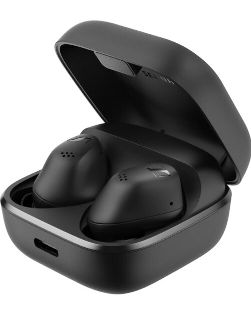 Sennheiser Accentum True Wireless in Ear Earbuds with Bluetooth 5.3 & Auracast Technology,Crystal-Clear Sound,28 Hr Battery,Touch Interface,Hybrid ANC,IP54 Black