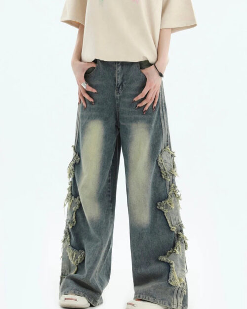 Loose Three Stripes Long Pants