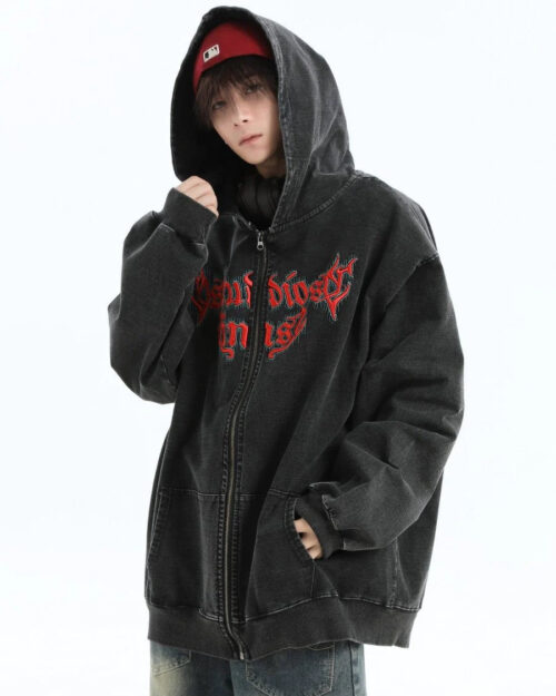 Gothic Letter Logo Denim Jacket