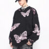 Broken Holes Design Oversize Knit