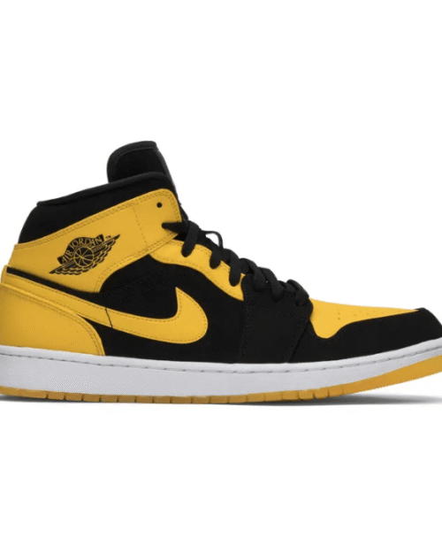 Nike Air Jordan 1 Mid SE Black White Varsity Maize