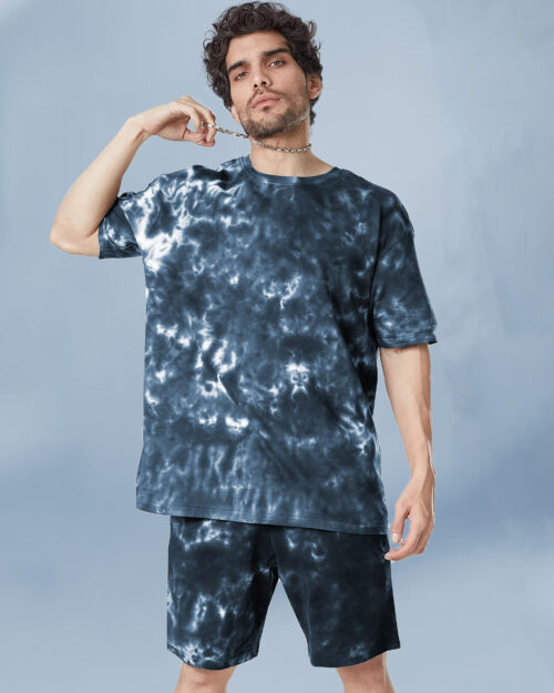 Men's Oversize Cotton Tie Dye Co-Ord Set
