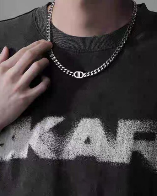 Double D-Link Cuban Necklace