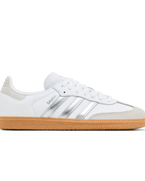 Adidas Samba OG White Silver Metallic Grey (Women's)
