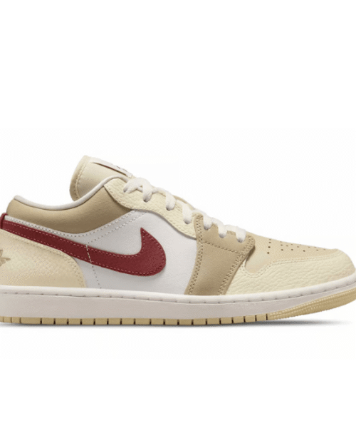 Air Jordan 1 Low Women's Light Khaki Red Sepia