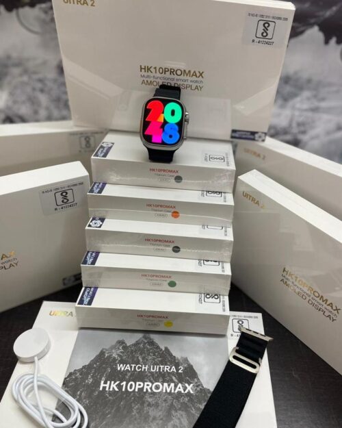 HK10 Pro Max Ultra 2 SmartWatch 2.02" Amoled 60Hz Display With IP68 Waterproof Wireless Charging Bluetooth Call NFC Smartwatch For Android And IPhone