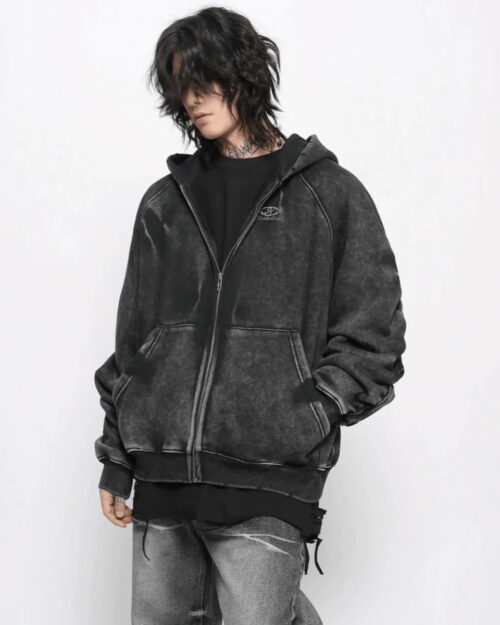 High Street Washed Hooded
