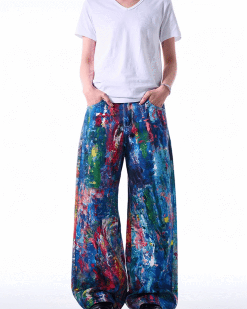 Street Painting Printed Jeans