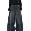 Wide Leg Straight Jeans