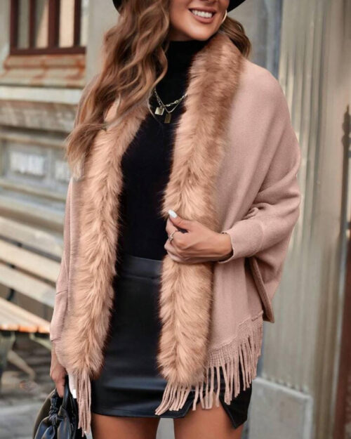 Charlotte Luxury Faux-Fur Cape