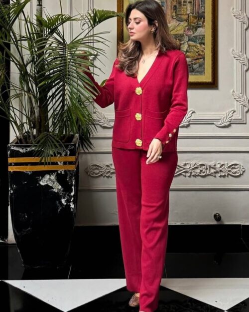 Golden Grace Knit Winter Co-Ord Set