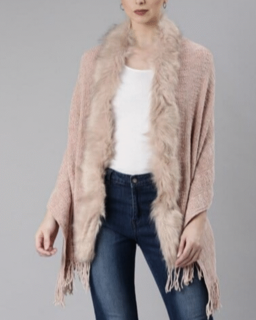 Juliaane Premium Fur Winter Shawl