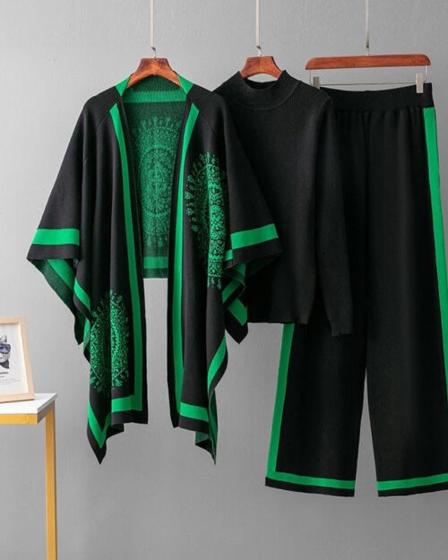 Luxury 3-Piece Knit Co-Ord Set for Women