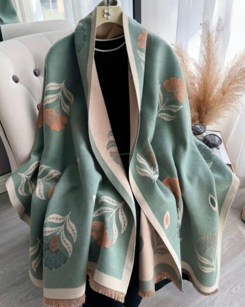 Autumn Bloom Reversible Winter Wrap