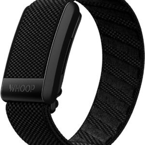 WHOOP 4.0 with 12 Month Subscription- Wearable Health Fitness & Activity Tracker- Continuous Monitoring, Performance Optimization, Heart Rate Tracking, Improve Sleep, Strain, Recovery, Wellness, Black